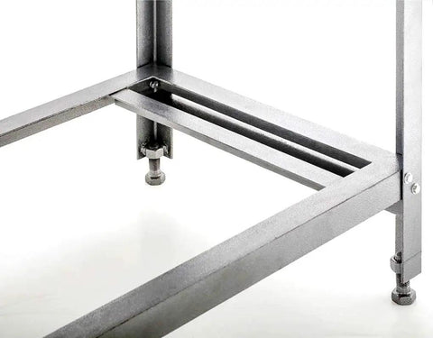 Zero Ledge Surface Plate Stand For 24 By 18 By 36 Inches Built Tough Heavy Duty Steel With Leveling Screws 36 Inch Working Height Easy Assembly Ideal For Workshops And Home Machining Projects