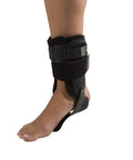 Stirrup Ankle Brace For Stability And Support Rigid Uprights Medium Right Anatomical Footplate Comfort One Strap Closure On Foot