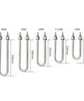 Various sizes of Industrial Stainless Steel U Tube Electric Air Heater 220V 380V 1kw To 4kw for quick batch food prep.
