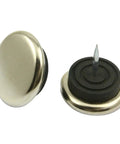 Heavy Duty Metal Chair Feet Glides 16 Pack 32mm Nail On Floor Savers For Carpet And Tile With Slick Low Friction Base.