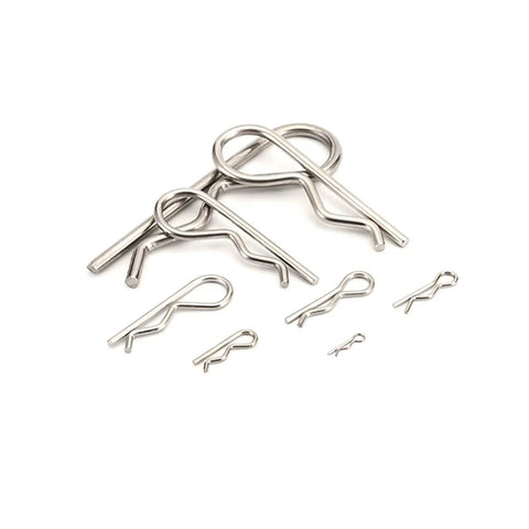 Beefy 304 Stainless Steel Cotter Pins Kit, 50 Pcs Hairpin Cotter Pins For Clevis And Pivot Pins, Reusable, Easy To Install, Great For Home Or Commercial Use, assorted sizes
