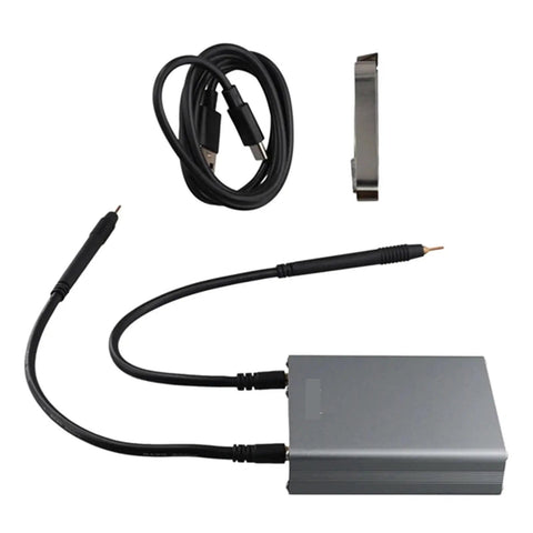 Portable Handheld Spot Welder Micro Cordless On The Go With Rechargeable Battery and cables