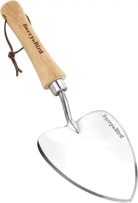 Oversized Garden Trowel With Sharp Stainless Steel Blade And Wood Handle For Transplanting Roots Digging And Potting In Indoor Or Outdoor Gardens A Rugged Rust Resistant Workhorse That Keeps Its Edge.