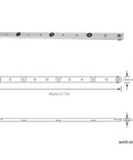 Aluminum Miter Bar for Table Saws and Router Tables Heavy Duty T Slot Rail Gauge Rod for Woodworking Sliding Clamp Track 450mm Length 17.71 Inches Perfect for Miter Sleds and DIYers, 45cm aluminum rail with mounting holes