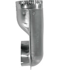 Side view of Venting Offset Elbow For Dryer 4-1/2 Inch Aluminum Duct Fitting, showcasing easy install air vent connector.