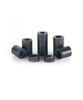 Black Nylon Spacer Kit 186 Piece Set For M3 And M4 Screws, Electrical Outlet Spacers, Auto And Computer Repair, DIY Jewelry Craft, Versatile Spacer Assortment For Electronics And Cars black nylon cylindrical spacers on white