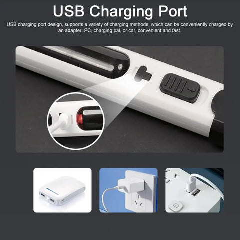 8 In 1 Cordless Hot Wire Foam Cutter Kit With USB Type C Charging And 2000mAh Battery close-up on USB-C charging port