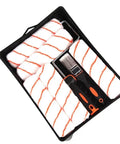 Heavy Duty 10 Inch Texture Paint Rollers 8 Piece Set For Home Wall Art Pattern Diy Repair And Room Decoration High Water Absorption Smooth Operator Wall Tools in a tray with foam rollers and a paintbrush.