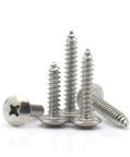 Pro Grade 304 Stainless Steel Phillips Recessed Head Self Tapping Wood Screws Set M3 And M4 Mushroom Head 6 To 40 Millimeters