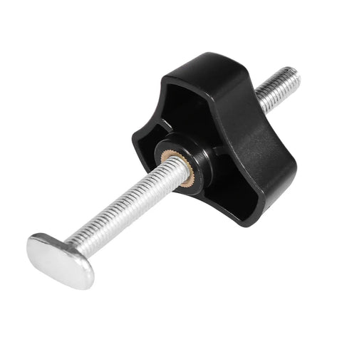 Beefy Heavy Duty Metal Hold Down Clamp Set For T Slot Track Woodworking And Metalworking with Quick Acting Clamps and M8 Plastic Handle