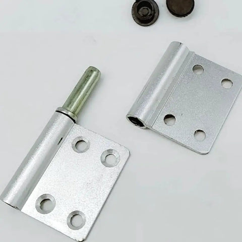 10 Piece Detachable Aluminum Alloy Door Hinges, 4 Inch Heavy Duty Cabinet And Closet Hinge Set. Durable and smooth pivot design.