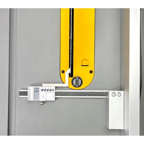 Digital Height Gauge With Magnetic Base, 6 Inch Capacity, Boss Level Precision To 0.0005 Inch, attached to a gray surface