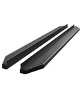 Heavy Duty Running Board Side Steps Kit Ford F250 F350 F450 Super Duty 1999-2016 Black Matte Flat Style 6061 Aluminum 2-Piece Set