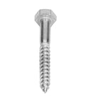 Front view of Premium 304 Stainless Steel Half Thread Hex Lag Screws Self Tapping For Wood Carpentry And Outdoor Roof Components Built To Last