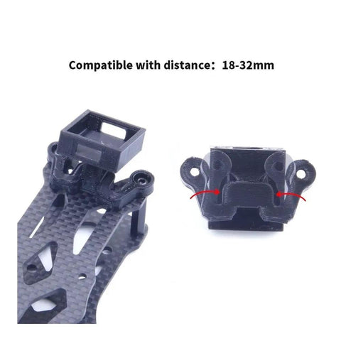 M80 Pro BN220 GPS Module TPU Holder For FPV Race Drones - Adjustable Mount Bracket, 18 To 32mm Space, black component view