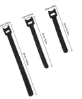 150 Piece Cat Head Cable Management Straps Heavy Duty Nylon Wire Ties in various lengths for organizing cords and wires.