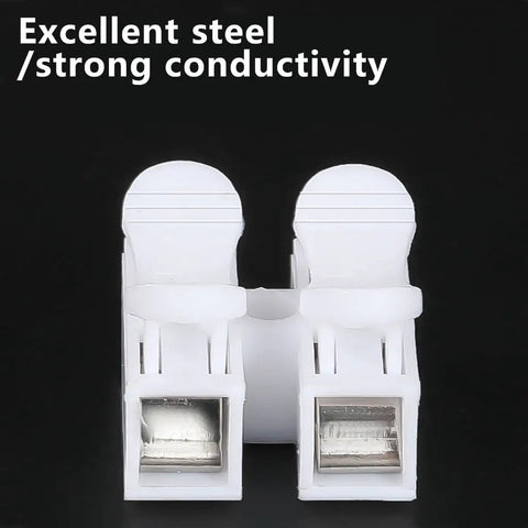 High Conductivity Quick Connect Terminal Block No Tools Needed For Instant Cable Wiring Heat Resistant Spring Clamp Terminal