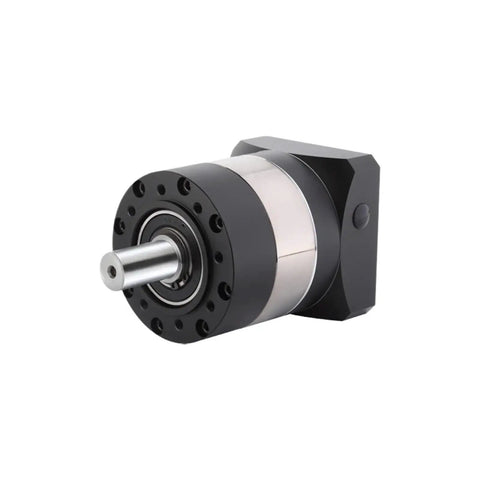 Compact Planetary Speed Reducer Gearbox built solid as a rock for CNC Machining with smooth surface and mounting holes.