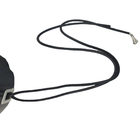 Industrial Grade Hvac Fan Motor Replacement For Nbk Blower, flat black motor with two black wires, designed for easy installation.