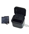 High Speed Dual Channel Battery Charging Hub For Action Cameras With Fast Charge Port, Portable 2 Channel Charger Box