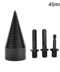 Rugged Firewood Cutting Drill Bit Kit With Four Precision Auger Bits For Boring Clean Holes In Lumber Using Hammer Drills, 45mm