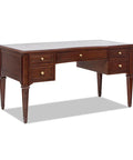 Rock Solid Grey Cashmere Rubber Wood Computer Desk With Smooth Height Adjustment And Badass Aesthetic Perfect For Gaming Setup Or Compact Home Office Workspace, featuring five drawers and elegant design.