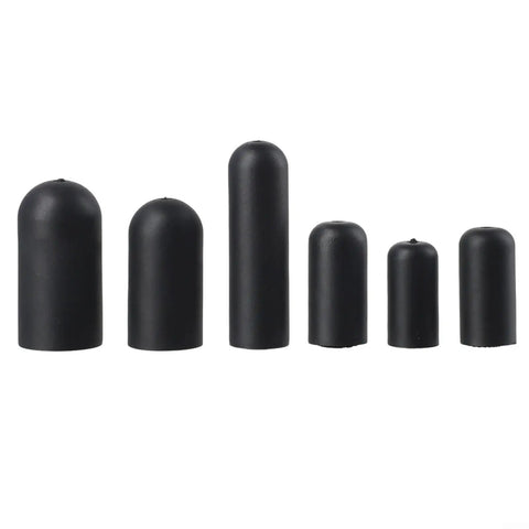 100 Piece Rubber Carburetor Vacuum Line End Cap Kit Assortment Set With 6 Different Sizes For Automotive Intake Manifold Hose Protection And Leak Repair On The Go black rubber caps