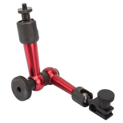 Adjustable Universal Magnetic Base For Digital Dial Test Indicator Holder Stand with red alloy arms and black knobs