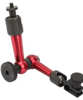 Dial Indicator With Articulating Arm Adjustable Universal Magnetic Base Stand Digital Test Indicator in red and black metal