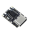 Five Tp4057 1A Lithium Ion Battery Charging Modules With Type C Usb Hookup, showing charging board with USB connector.