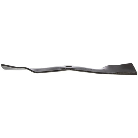 Side view of OEM Mower Blades For John Deere Tractors UC22009 M145476 Replacement M127500 Fits 48-inch deck