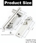 Heavy Duty Hidden Door Hinge Stainless Steel Pivot For Secret Bookshelf And Wood Doors 360 Degree Rotation Invisible Pivot
