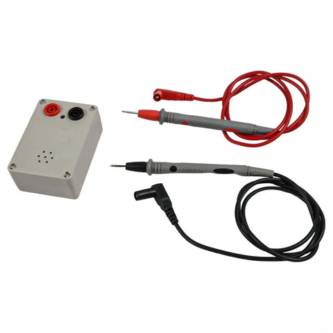 Wire Continuity Tester And Electronic Circuit Testing Tool With 100dB Buzzer And Indicator Light For PCB Boards Cable And Switch Testing 9V Battery Powered For Fast Accurate Diagnosis, probes visible