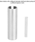 Premium Crank Shaft Sleeve Adapter Fits 3/4 Inch To 7/8 Inch Diameter Gas Engine Pulley Gear Box Conversion With 3/16 Step Key Ensures Solid Lock Prevents Slipping Keeps Existing Motors Running Smoothly Saving Money Now Available, steel sleeve and step key