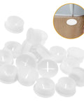 20 Pack Rubber Grommet Kit For Wiring, No Fuss Installation Desk Cable Hole Covers, round white grommets for desk cable holes