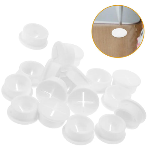 20 Pack Rubber Grommet Kit For Wiring, No Fuss Installation Desk Cable Hole Covers, round white grommets for desk cable holes