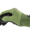Side view of SpeedKnit S2EC06 Coated Knit Work Gloves With HPPE For ANSI A4 Cut And ANSI 4 Abrasion Resistance, Green, Large