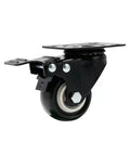 Beefy Heavy Duty Caster Wheels With Brakes 4 Pack Rubber Wheel Stem Casters 360 Degree Swivel For Office Furniture Rugged Industrial Quality
