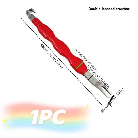 Heavy Duty Wire Harness Connector Extractor For Chevrolet Volt Bolt Euv Blazer Ev Double Ended Auto Wiring Loom Puller, red with metal heads.