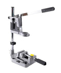 Adjustable Electric Drill Press Stand And Holder Bracket For Workbench Clamp Tool Station Lightweight Aluminum Alloy with clamp feature.
