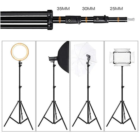 Heavy Duty Light Stand 9.5 Feet Adjustable Tripod for Photo Studio Gear with speedlights, ring lights, and camera setups
