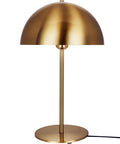 Dope Gold Table Lamp With Mushroom Dome Shade Modern Mid Century Nightstand Reading Light For Bedroom Living Room Office 18 Inch