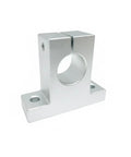 Rock Solid Aluminum Shaft Support Block And Bearing Housing With Precision Mounting Pad for CNC routers, showing a machined aluminum bracket.