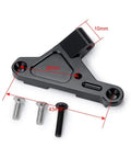 CNC Aluminum 6061 Sway Bar Panhard Mount for Axial SCX10 III AXI03007 1 Tenth RC Crawler Car Beefed-Up Black Finish Built-To-Last Heavy Duty Suspension Accessory, 43mm