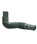 Extendable Downspout Extension Green For 2x3 And 3x4 Downspouts Durable And Easy To Install Weather Resistant Quick Connection Flexible Fit No Fuss Rainwater Redirect Prevent Erosion And Keep Gutters Neat product, 24 to 55 inches, flexible green tube for water redirection.