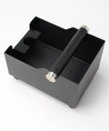 Espresso Knock Box With Tamping Station Base And Portafilter Stand, Stainless Steel Coffee Grounds Bin For 51mm Portafilters