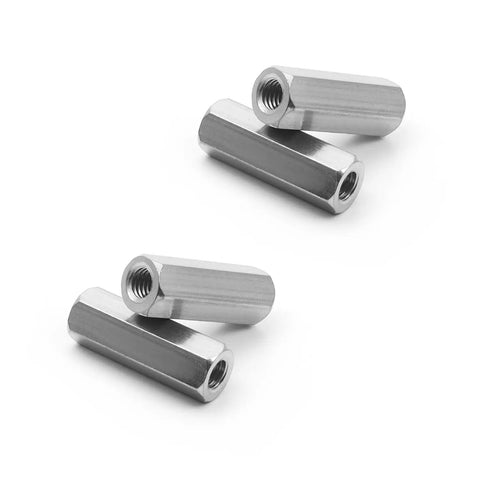 Real Deal Five Pcs M8 Hex Coupling Nuts Featuring 1.25 Metric Thread Pitch And Compact 24MM Length crafted from 304 stainless steel