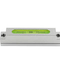 Adjustable small bar level Machine tool leveling high precision long horizontal bubble Mini spirit level(WHITE) with green bubble view.