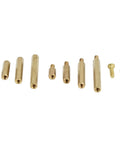 350 Piece M2 Screw Kit With Hex Bits And Brass Nuts All In One Fastener Set For PC Builds And Laptop SSD Install Durable Copper And Stainless Steel Hardware 10 Tools Included Versatile Heavy Duty brass standoffs and screw set