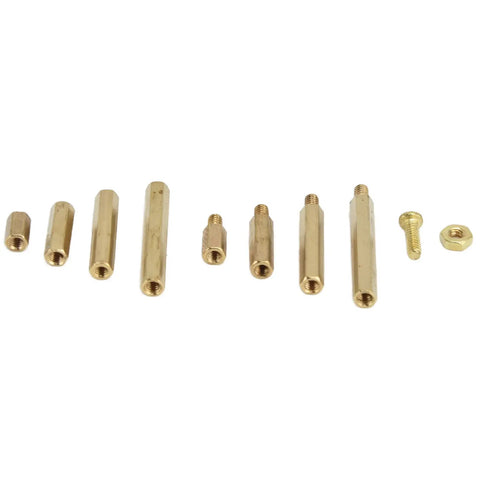 350 Piece M2 Screw Kit With Hex Bits And Brass Nuts All In One Fastener Set For PC Builds And Laptop SSD Install Durable Copper And Stainless Steel Hardware 10 Tools Included Versatile Heavy Duty brass standoffs and screw set